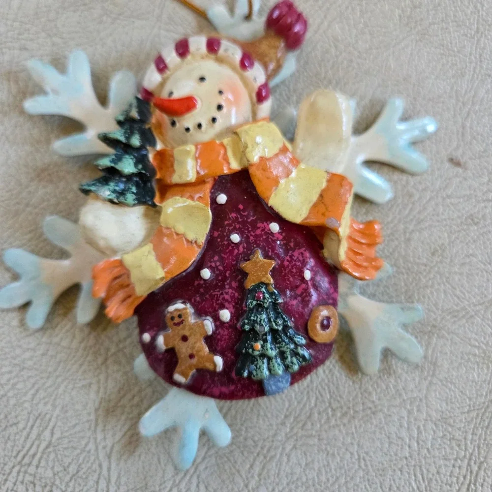 Snowflake Snowman Christmas Ornament Tree Holiday Decoration Winter Decor‎